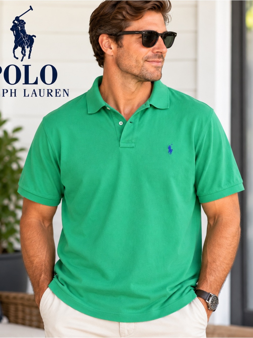 Polo Ralph Lauren Men’s 3XL Green Classic Fit Short Sleeve Pony Logo Polo Shirt